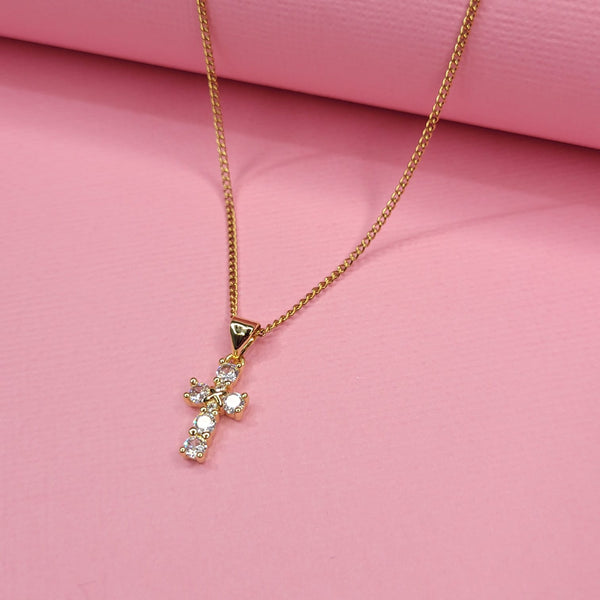 Cadena: Cruz brillante