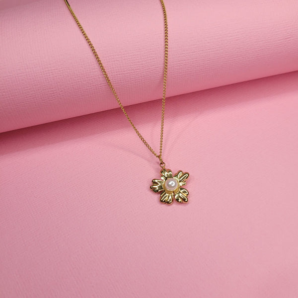 Cadena: Flor perlado