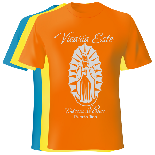 T-shirts sobre las vicarías de la Diócesis de Ponce