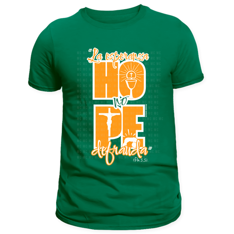 T-shirt: "La esperanza no defrauda" (Rom. 5,5)