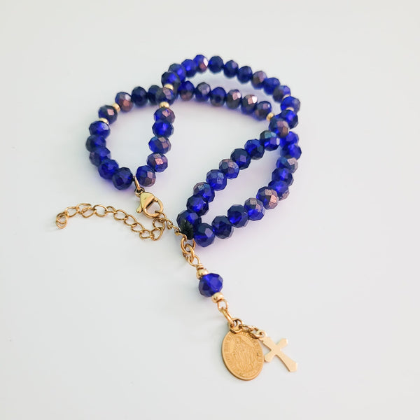 Pulsera Rosario en Cristal