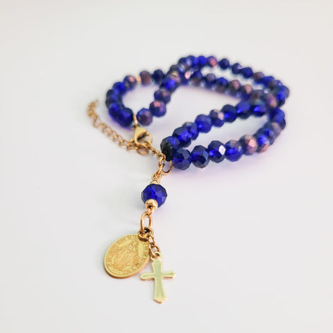 Pulsera Rosario en Cristal