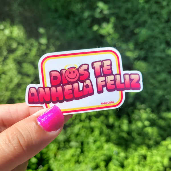 Sticker: Dios te anhela feliz