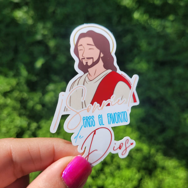 Sticker: ¡Sonríe! Eres el favorito de Dios